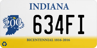 IN license plate 634FI