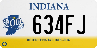 IN license plate 634FJ