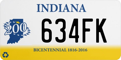 IN license plate 634FK