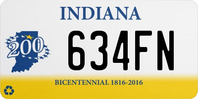 IN license plate 634FN