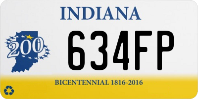 IN license plate 634FP
