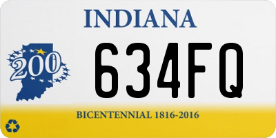 IN license plate 634FQ