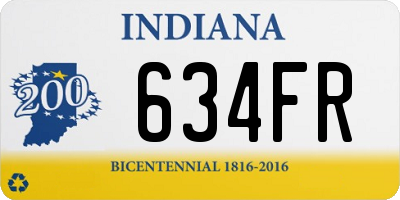 IN license plate 634FR