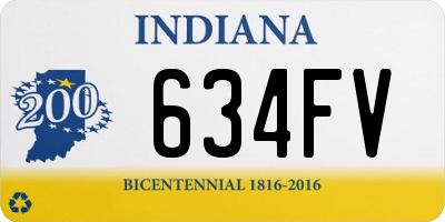 IN license plate 634FV