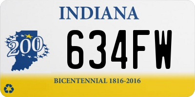 IN license plate 634FW