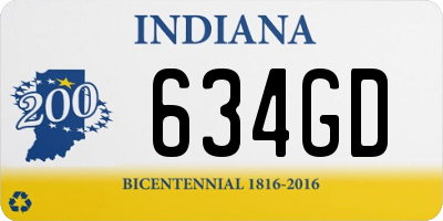 IN license plate 634GD