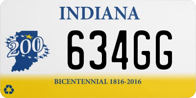 IN license plate 634GG