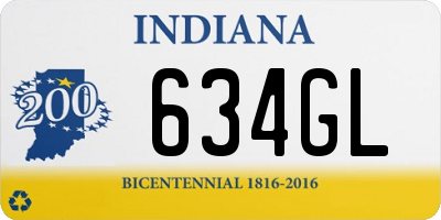 IN license plate 634GL