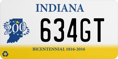 IN license plate 634GT