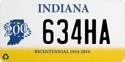 IN license plate 634HA