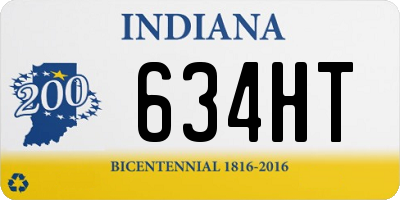 IN license plate 634HT