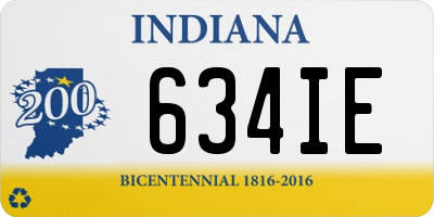 IN license plate 634IE