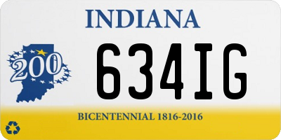 IN license plate 634IG