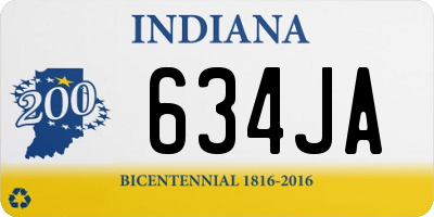 IN license plate 634JA