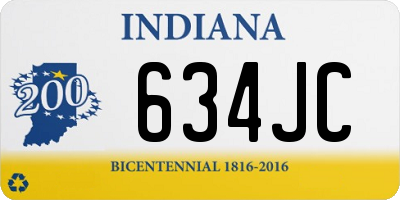 IN license plate 634JC