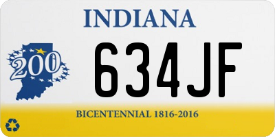 IN license plate 634JF