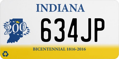 IN license plate 634JP