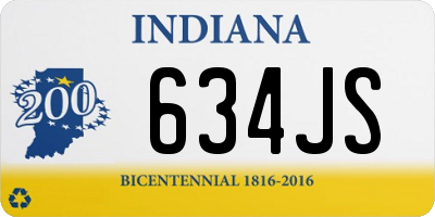 IN license plate 634JS