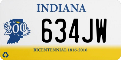 IN license plate 634JW