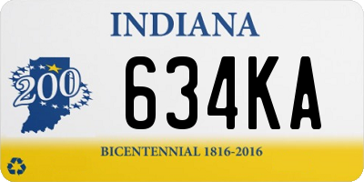 IN license plate 634KA