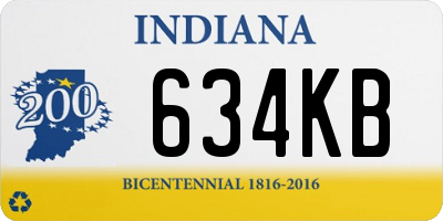 IN license plate 634KB