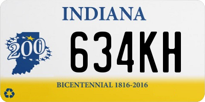 IN license plate 634KH