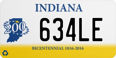 IN license plate 634LE