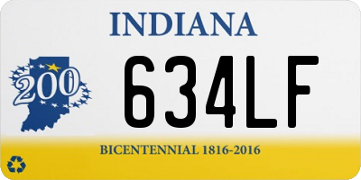 IN license plate 634LF