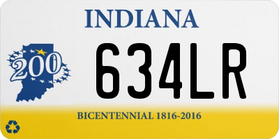 IN license plate 634LR