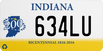 IN license plate 634LU