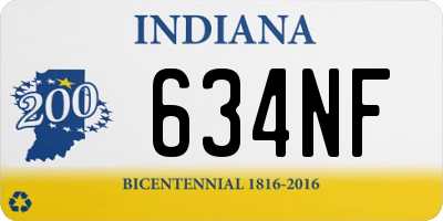 IN license plate 634NF