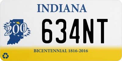 IN license plate 634NT