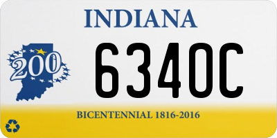 IN license plate 634OC