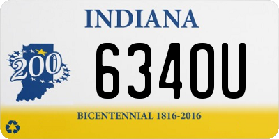 IN license plate 634OU