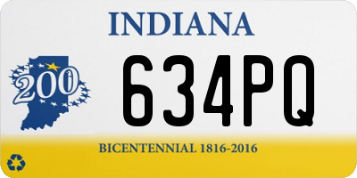 IN license plate 634PQ