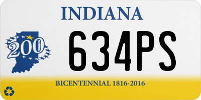 IN license plate 634PS