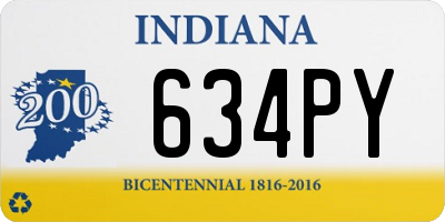 IN license plate 634PY