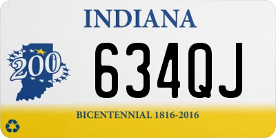 IN license plate 634QJ