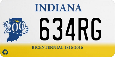 IN license plate 634RG