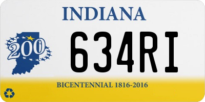 IN license plate 634RI