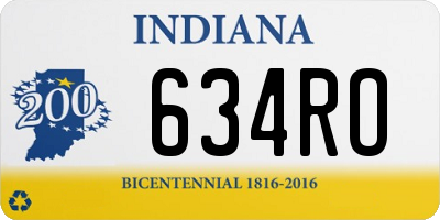 IN license plate 634RO