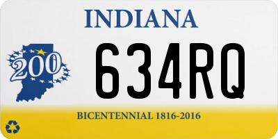 IN license plate 634RQ
