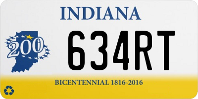 IN license plate 634RT