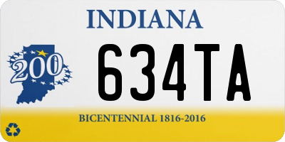 IN license plate 634TA