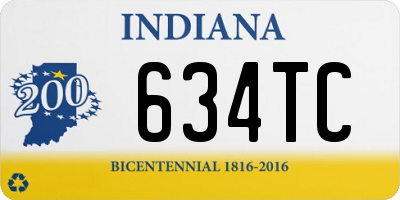 IN license plate 634TC