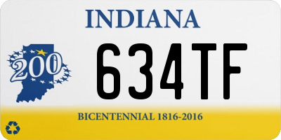 IN license plate 634TF