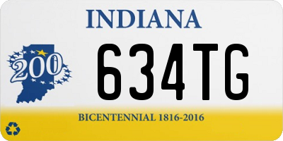 IN license plate 634TG