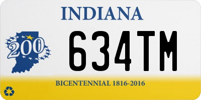 IN license plate 634TM