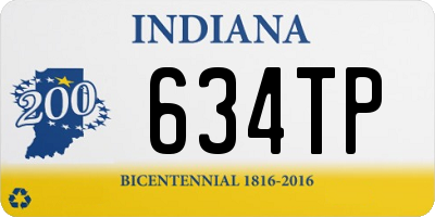 IN license plate 634TP