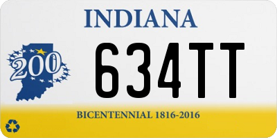 IN license plate 634TT